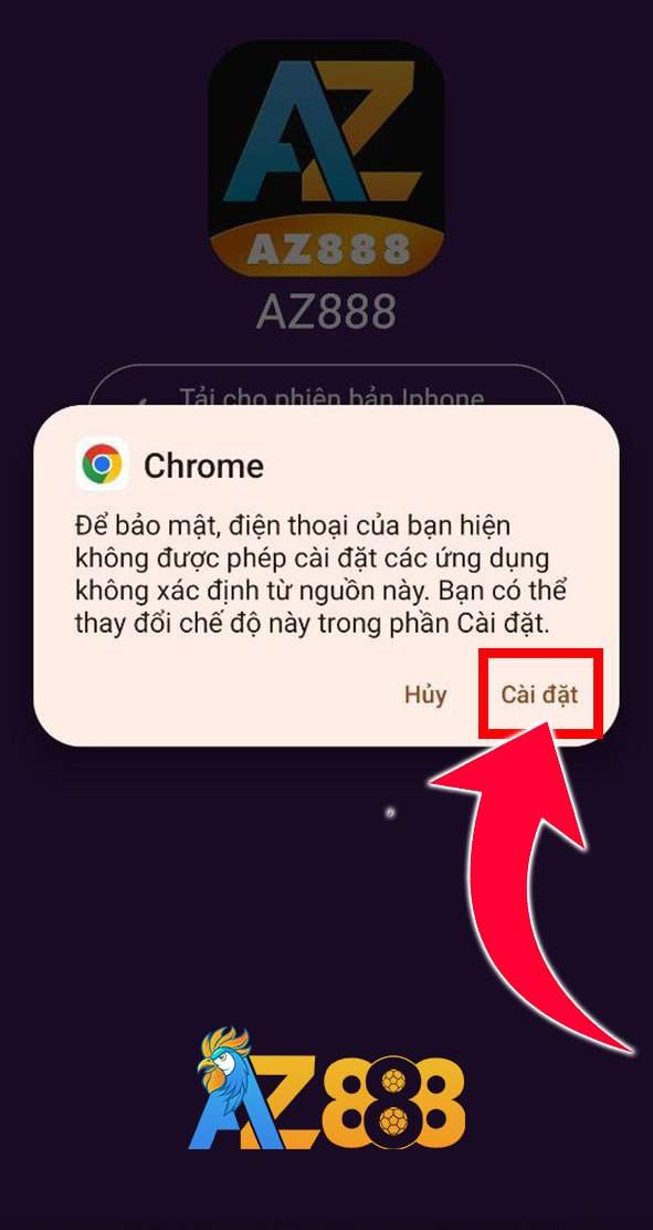 Bấm vào ô Cài đặt Bấm vào ô Cài đặt