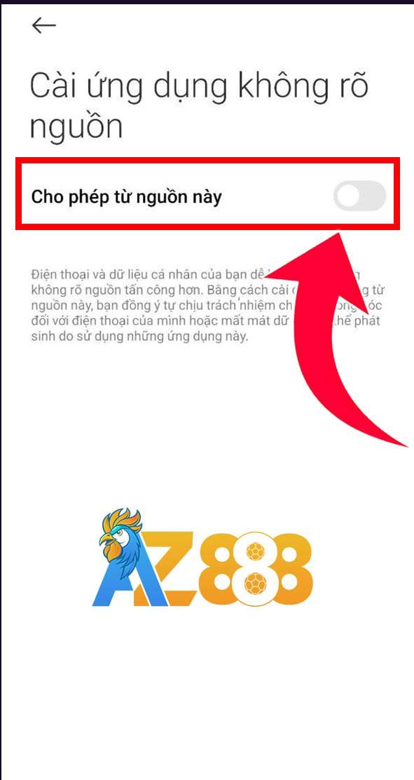 Cho phép từ nguồn này Cho phép từ nguồn này