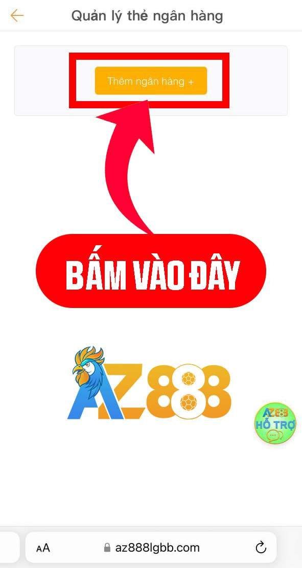 Chọn vào ô thêm ngân hàng Chọn vào ô thêm ngân hàng