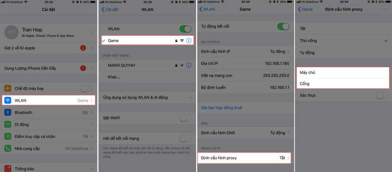 Đối với IOS