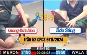 Trận 52 CPC3 Ngày 9/11/2024 - Anh Giang Đức Hòa Hạ Đẹp IDOL