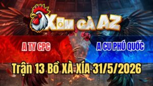 Trận 13 Xà Xía 31/5/2026: Úa Xanh Đâm Cựa Quá Ác, Đỏ Bắt Gà Xin Thua