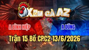 Trận 15 CPC2 13/6/2026: Gà Cú Đâm Điều Anh Dũng Gỡ Cựa Không Kịp