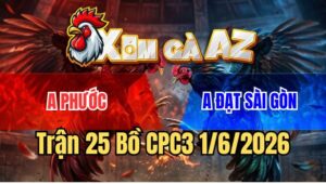 Trận 25 CPC3 1/6/2026: Gà Úa Chú Khanh Đâm Khét Không Kịp Gỡ Cựa